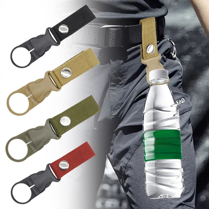 Webbing Buckle Hook Water Bottle Holder Clip Outdoor Nylon Climb Qme