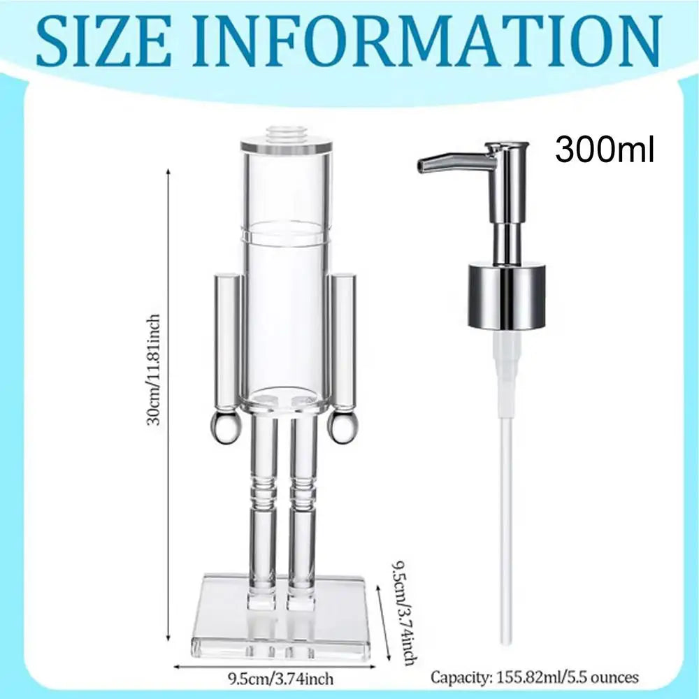 Nutcracker Hand Soap Dispenser Refillable Toner Bottle Christmas Qme 300ml China Mainland