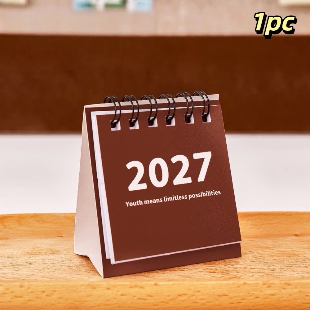 2027 Mini Travel Desk Calendar Portable Pocket Monthly Agenda Home Qme A1
