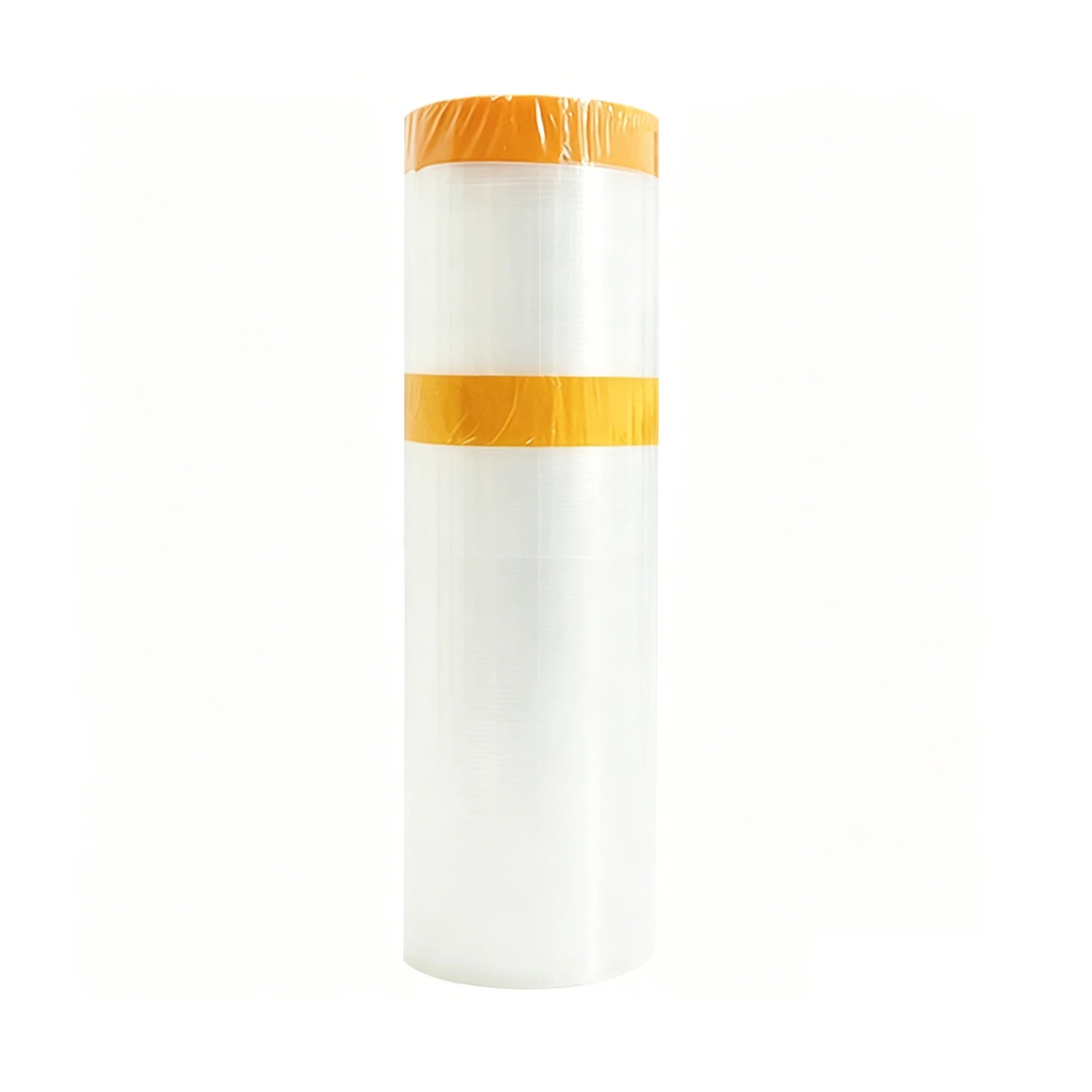 Double Pre-Taped Masking Film PE Drop Cloth Sheeting for Automotive Painting Furniture Living Room Dust-proof Protect Qme 1 Roll 270cm