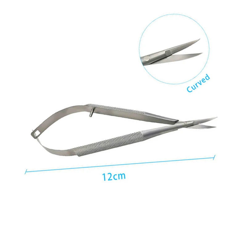 Ophthalmic Corneal Scissors Castroviejo Micro Stainless Steel Qme
