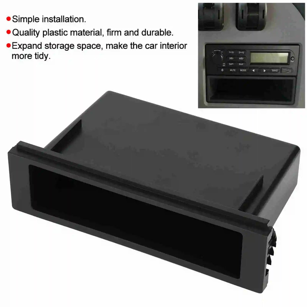 1Din Car Stereo Radio Storage Box Inner Organizer Fits for Radio Storage Box Stereo Radio Car Accessories Qme