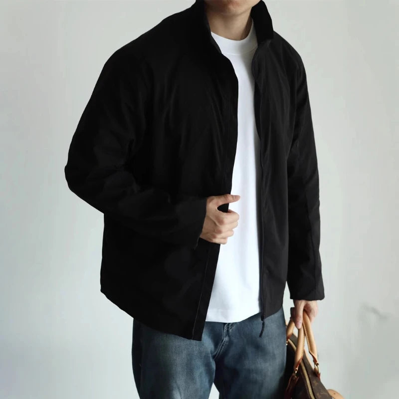 Men's Premium Lightweight Stand-up Collar Business Jacket Qme