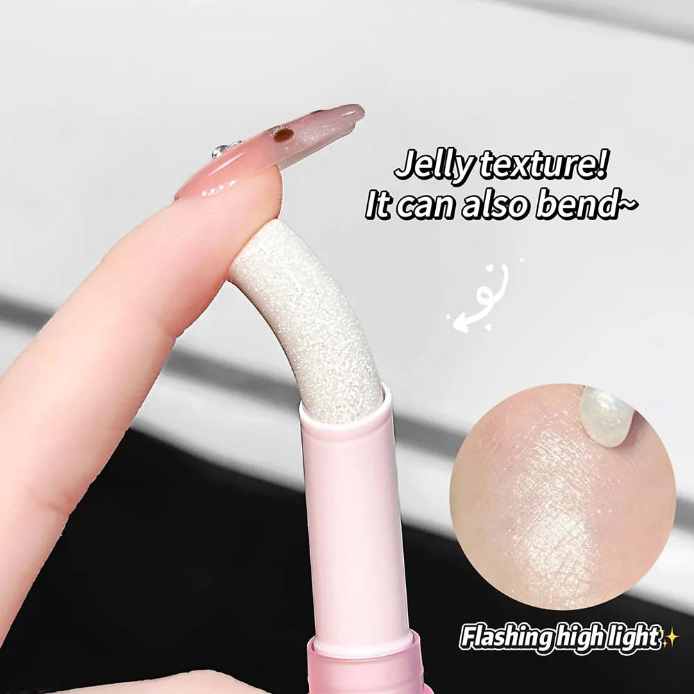 LUCKGO Jelly Eyeshadow Stick Eye Shadow Pen Waterproof Sweatproof Not Qme