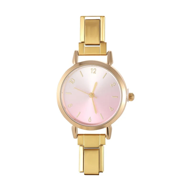 Chic Design Minimalist Women Men Simple Round Oval Watch Stainless