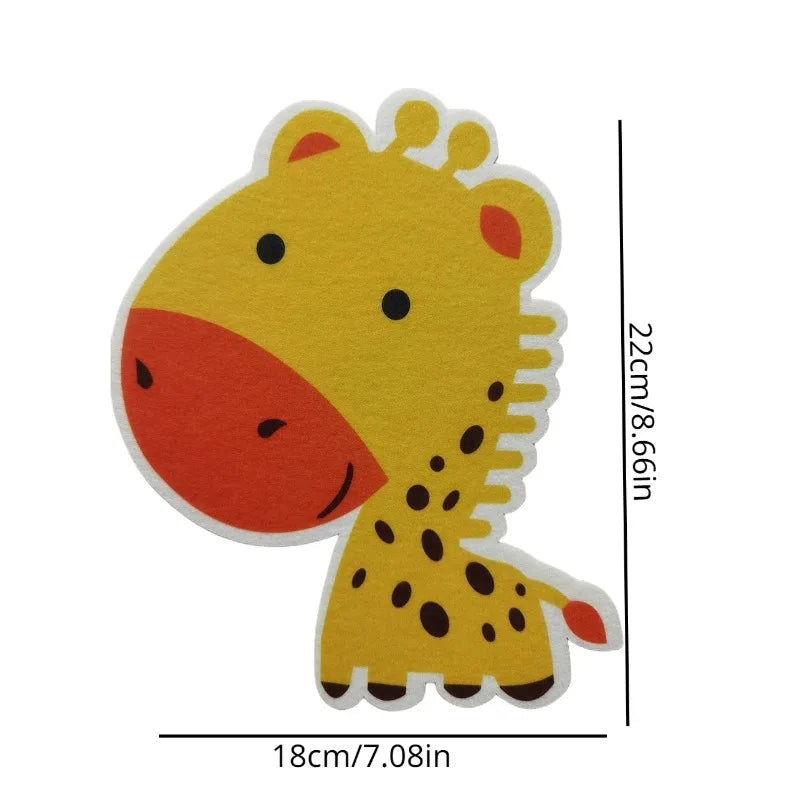 Cartoon Fragrant Toilet Stickers Self-Adhesive Wall Sticker for Kid Bathroom Washroom Decorative Deodorization Toilet Lid Decals Qme