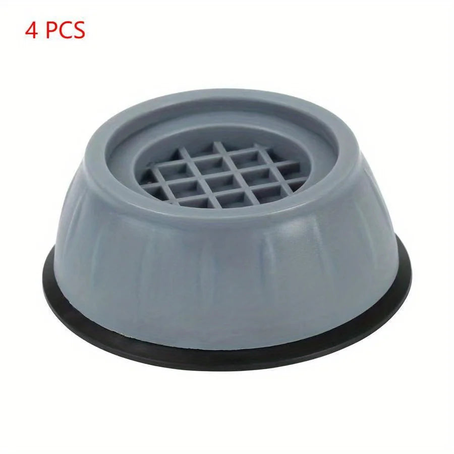 4pcs/Set Anti-Vibration Mats: Protect Laundry Room Floors And Reduce Noise Through Washer Qme grey