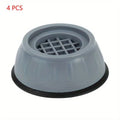 4pcs/Set Anti-Vibration Mats: Protect Laundry Room Floors And Reduce Noise Through Washer Qme grey