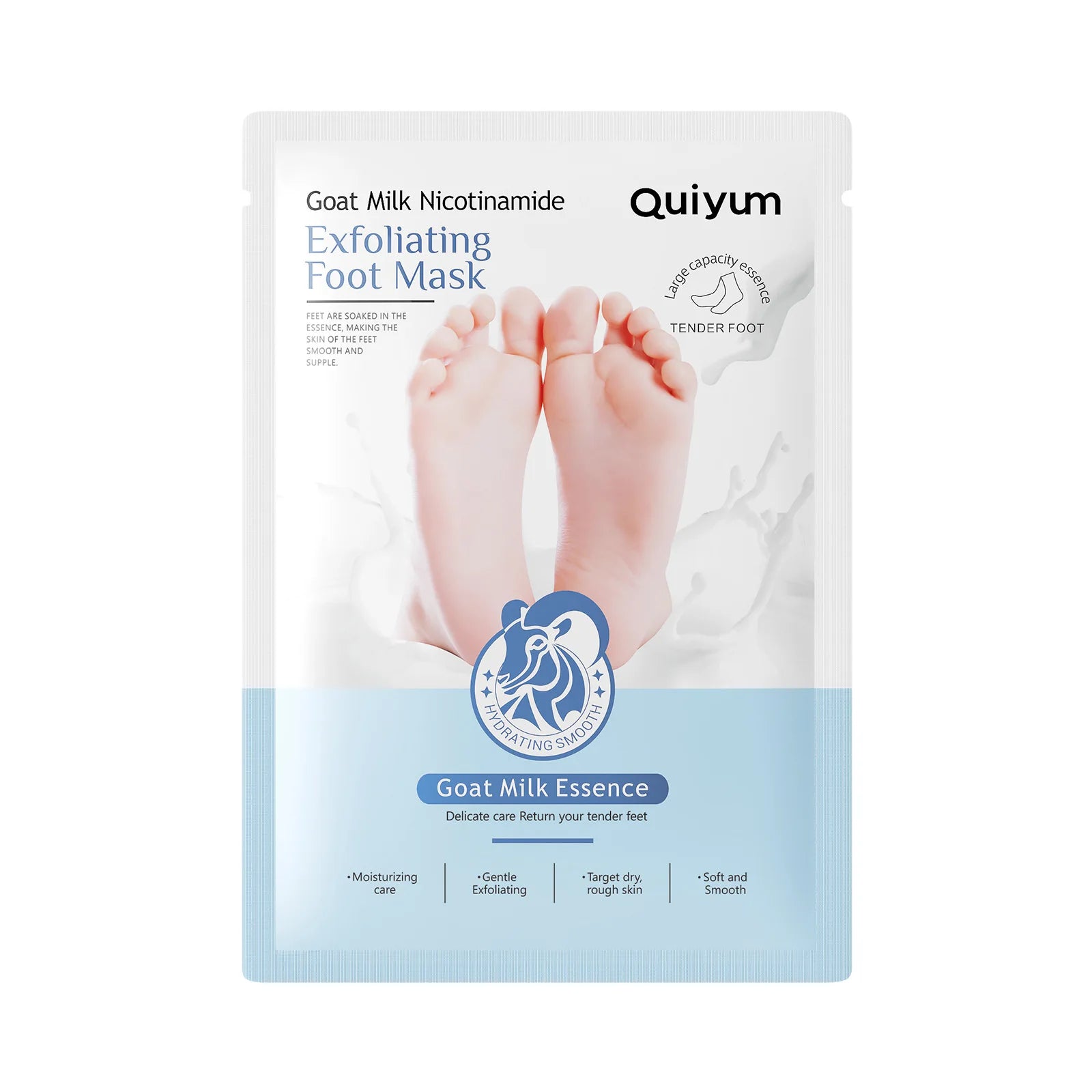 Exfoliating Foot Mask Feet Peeling Mask Spa Socks Smooth Dead Skin Remover Moisturizing Whitening Anti-Cracked Foot Skin Care Qme 1pc