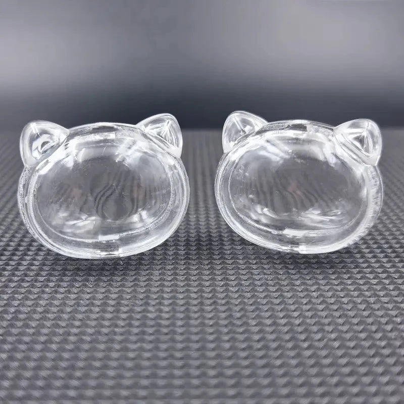 2pcs Pet Hair Keepsake Box Transparent Dog Cat Fur Storage Box For DIY Memorial Decoration Gift For Pet Lovers Display Souvenir Qme