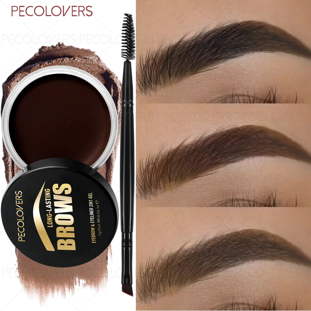 1 Brow Eyeliner Gel Soft Brush Long-lasting Eyebrow Powder Easy Qme