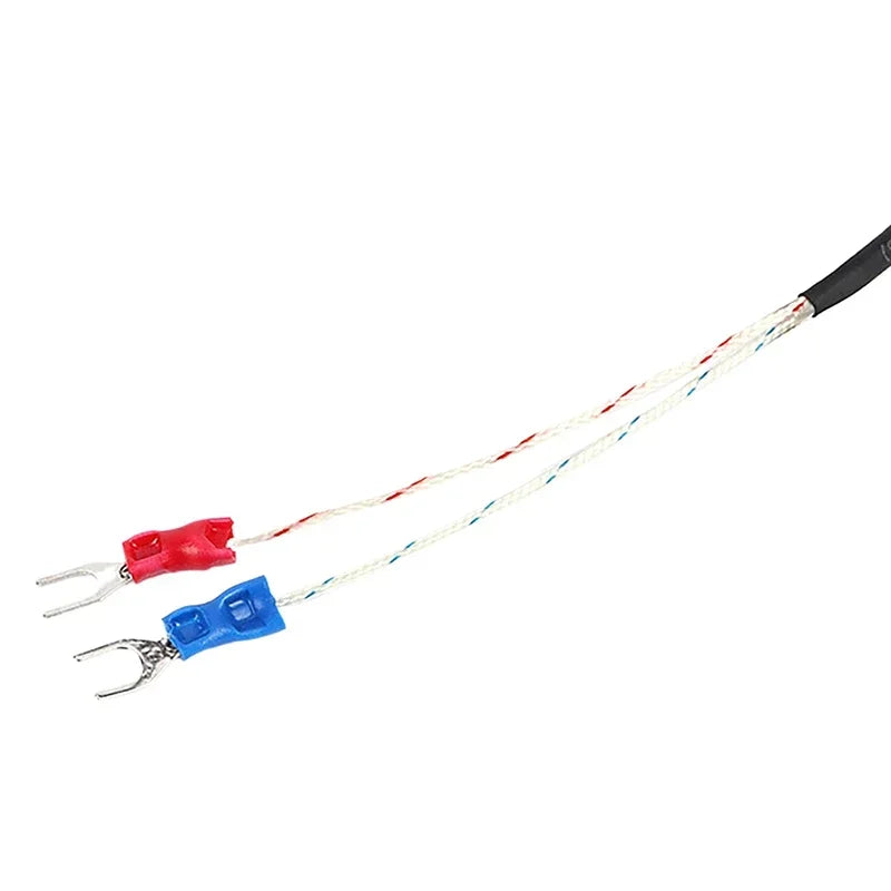 K Type Thermocouple Cable M6 1M 2M Screw Temperature Sensor Probe 0-800 C For REX-C100 Temperature Controller Thermostat Qme