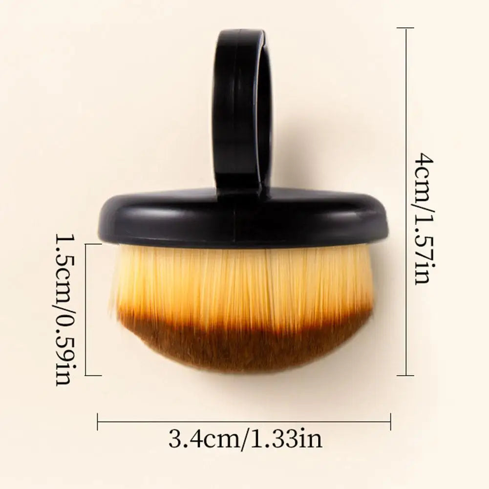 1 Nail Dust Brush Cleaning Manicure Scrubber Ring Duster Soft Fiber Qme