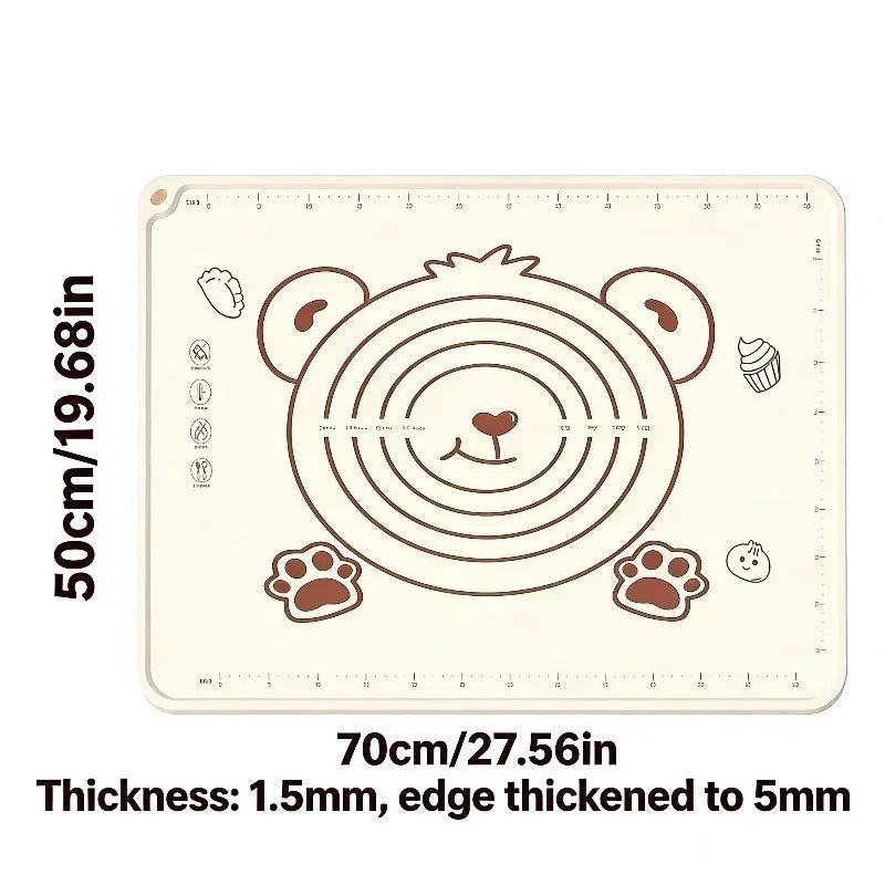 70 Silicone Pad Baking Mat Sheet Kneading Dough Kitchen Rolling Pizza Qme 70x50cm A 70x50cm