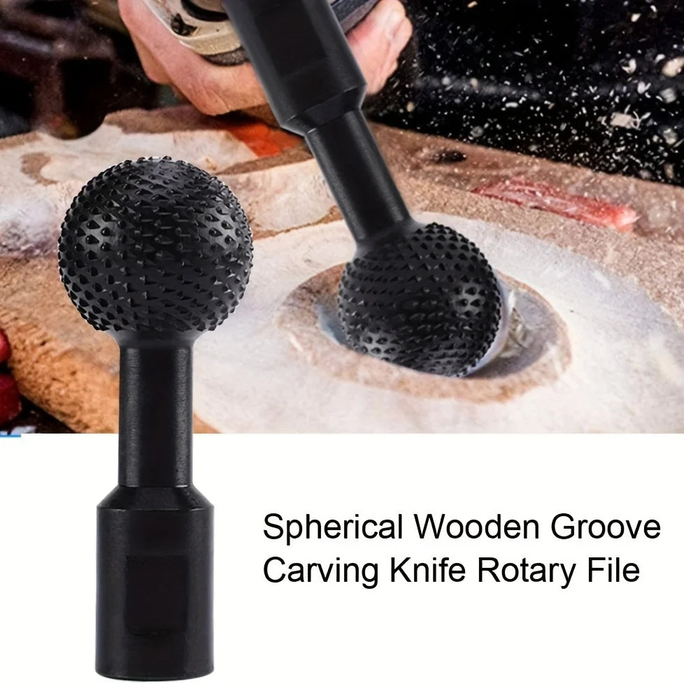 40MM angle grinder spherical spindle rotating wood carving polishing engraving drill ball chisel grinding woodworking tool Qme