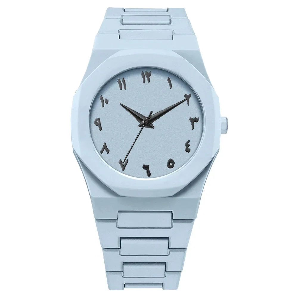 2026 2026 Spring New Men's Watch Light Luxury, niche luxury, minimalist fashion, quartz watch with black large dial Qme
