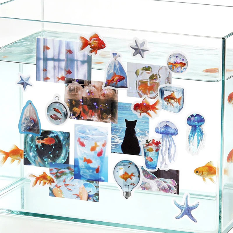 Healing Life PET Sticker Book, Stress-Relief Creative Material, Must-Have for Students & Stationery Lovers Qme