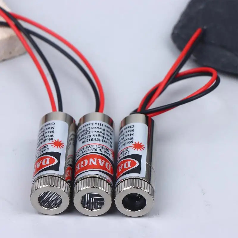 1 2 650nm 5mW Laser Diode Head Red Point Line Cross Module 5V Pointer Qme