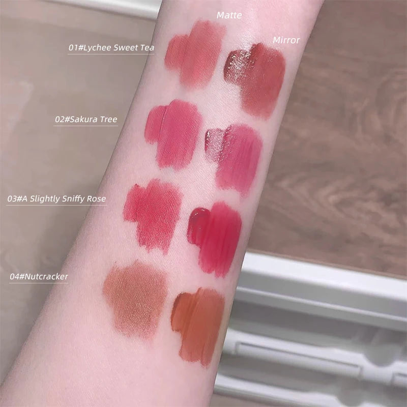 GEGE BEAR Heart-beating Water Gloss Velvet Matte Lip Glaze Qme