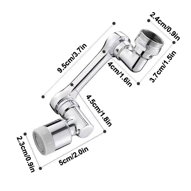 1080 Flexible Arm Faucet Extender Swivel Aerator Spray Nozzle Qme A