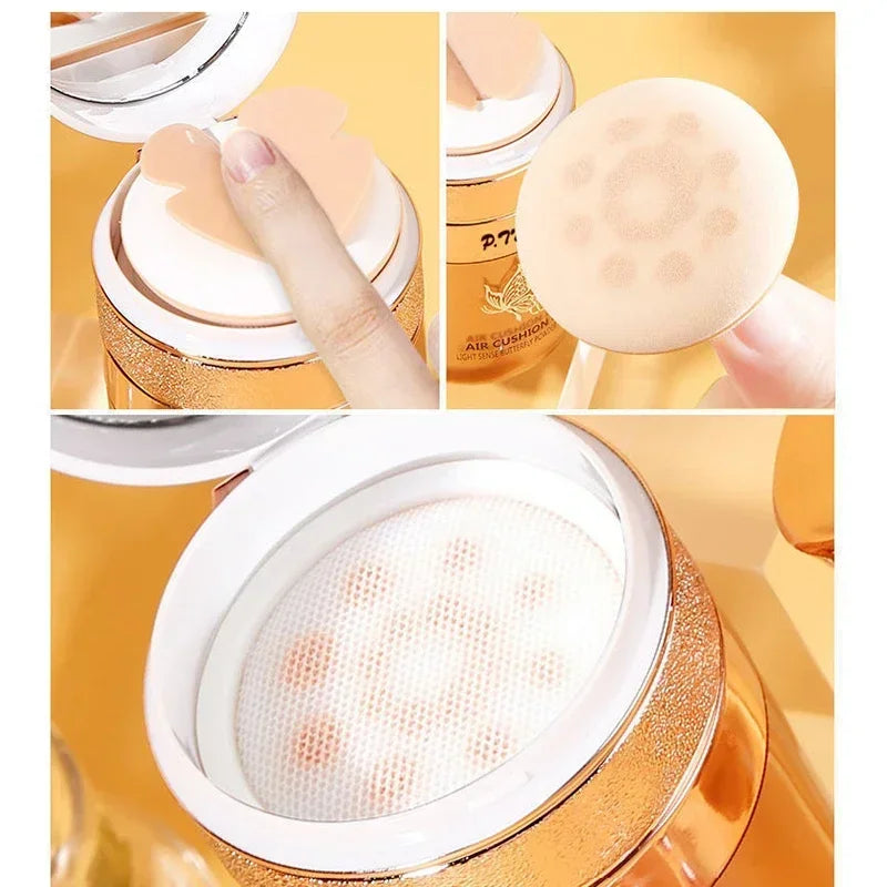 Air Cushion BB Cream Butterfly Powder Puff Moisturizing Foundation Qme
