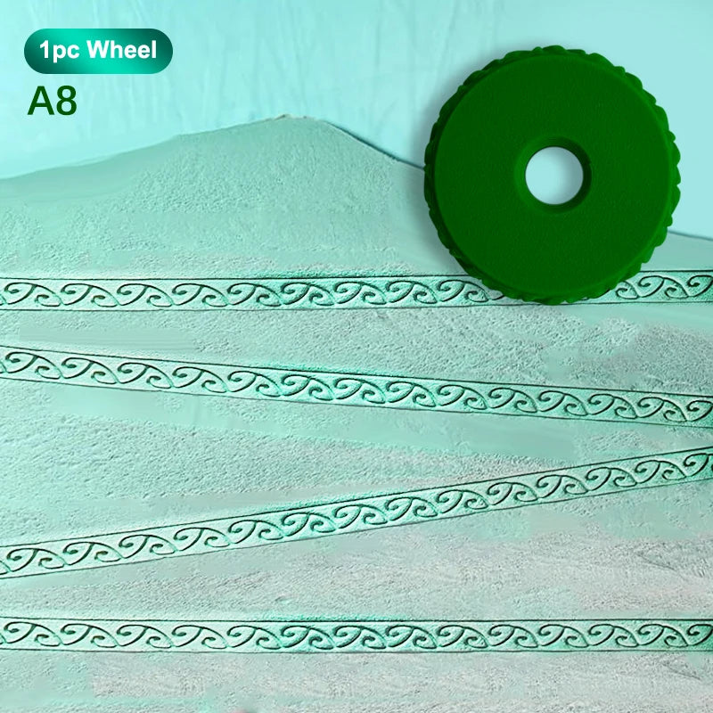Clay Stamp Roller Ceramic Texture Wheel Geometric Flower Patterns DIY Clay Tools Body Painting Stamps Durable Art Decor Qme A8