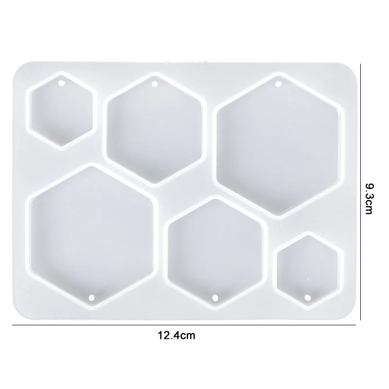 Earring Resin Silicone Molds Pendant Molds Epoxy Resin Molds DIY Craft for DIY Women Earrings, Pendants, Rings, Jewelry Making Qme 10
