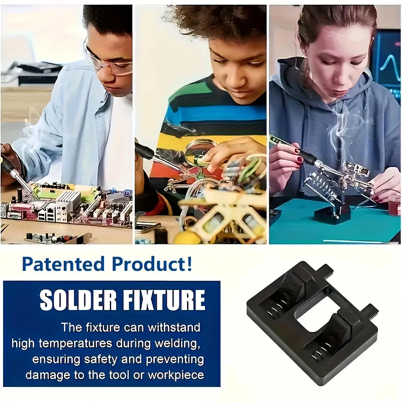 1Pc professional wire welding fixture with spring clip design - adjustable mini welding station for quick tightening and release Qme