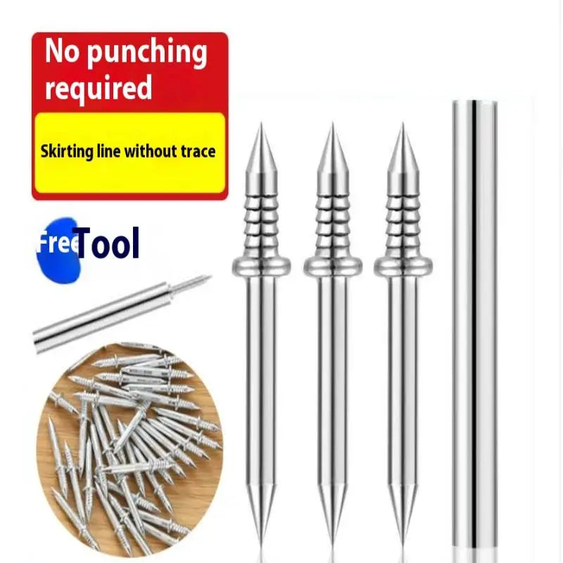 50 Metal Double Head Nails Seamless Skirting Thread Nail Without Qme