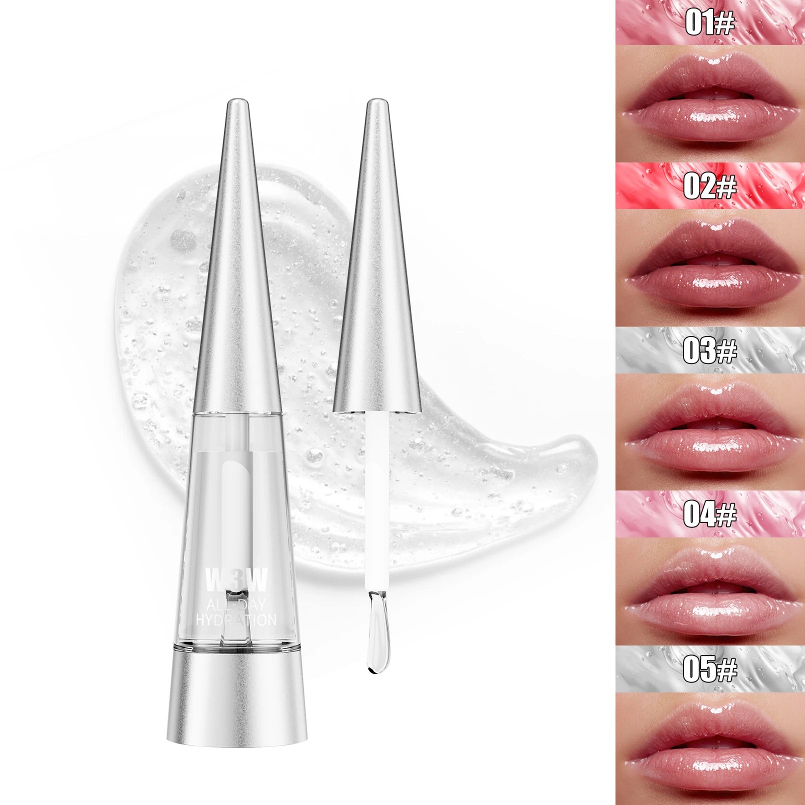 Crystal Jelly Moisturizing Tinted Lip Oil Plumping Lip Gloss Create Sexy Plump Shiny Lips Hydrating Lip Makeup Qme