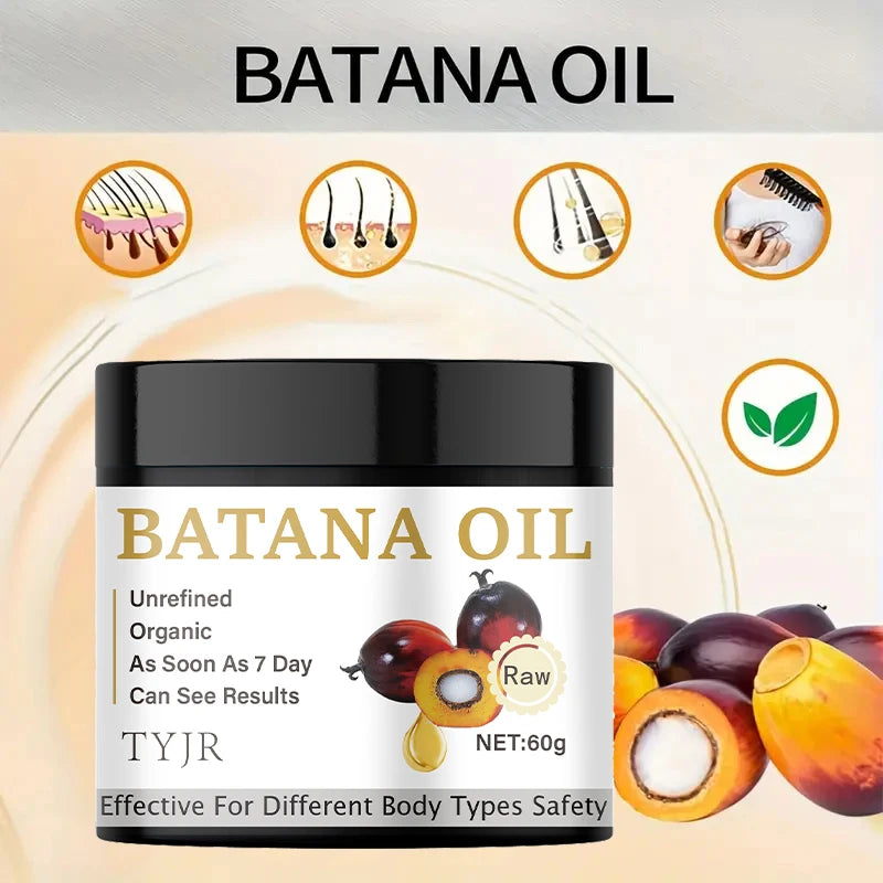Batana Oil Hair Mask Repair Dry Damage Smooth Soften Frizzy Anti Hair Loss Nourishing Scalp Treatment Shiny Straighten Hair Care Qme