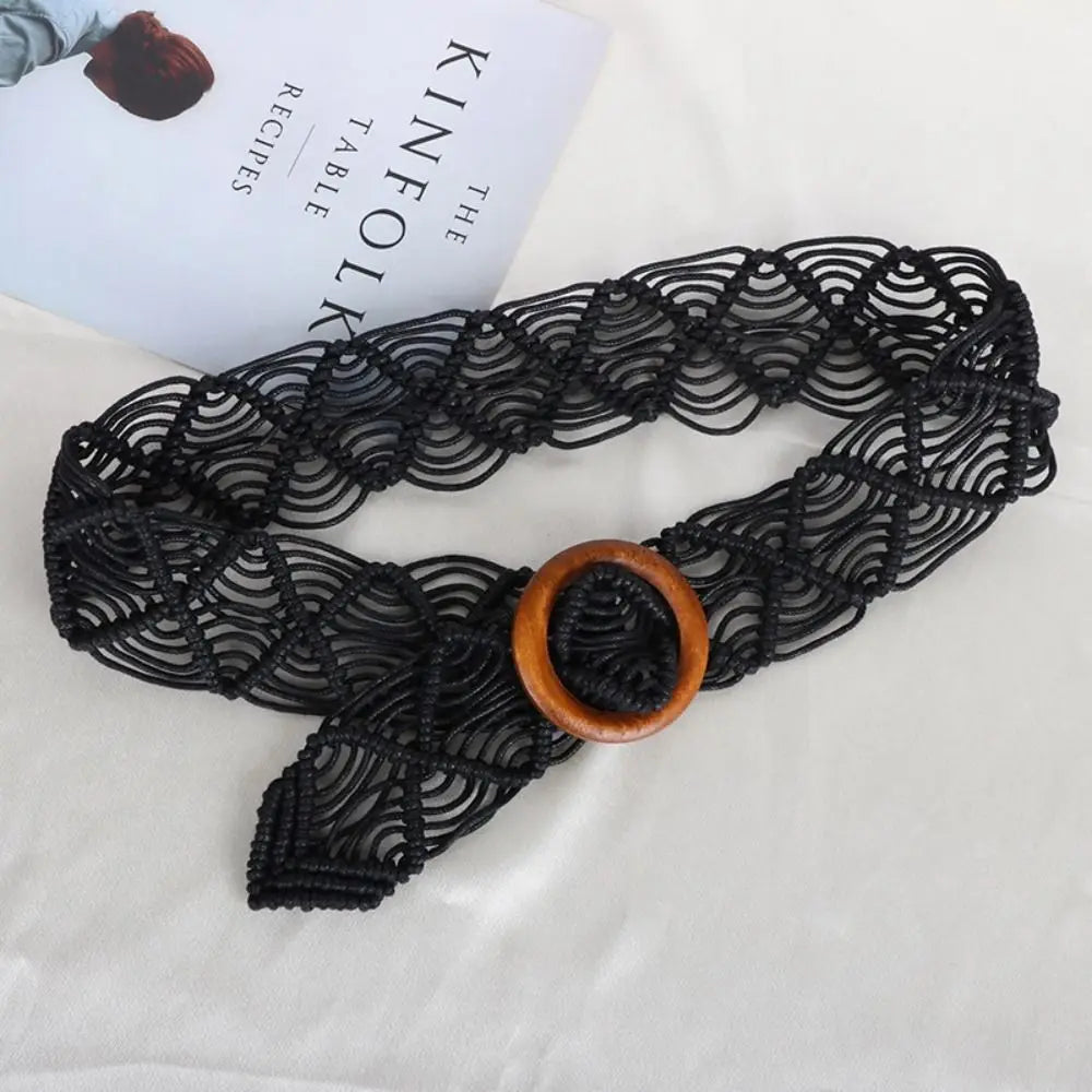 Dress Waistbands Accessories Waist Rope Beach Wax Ethnic Belts Qme