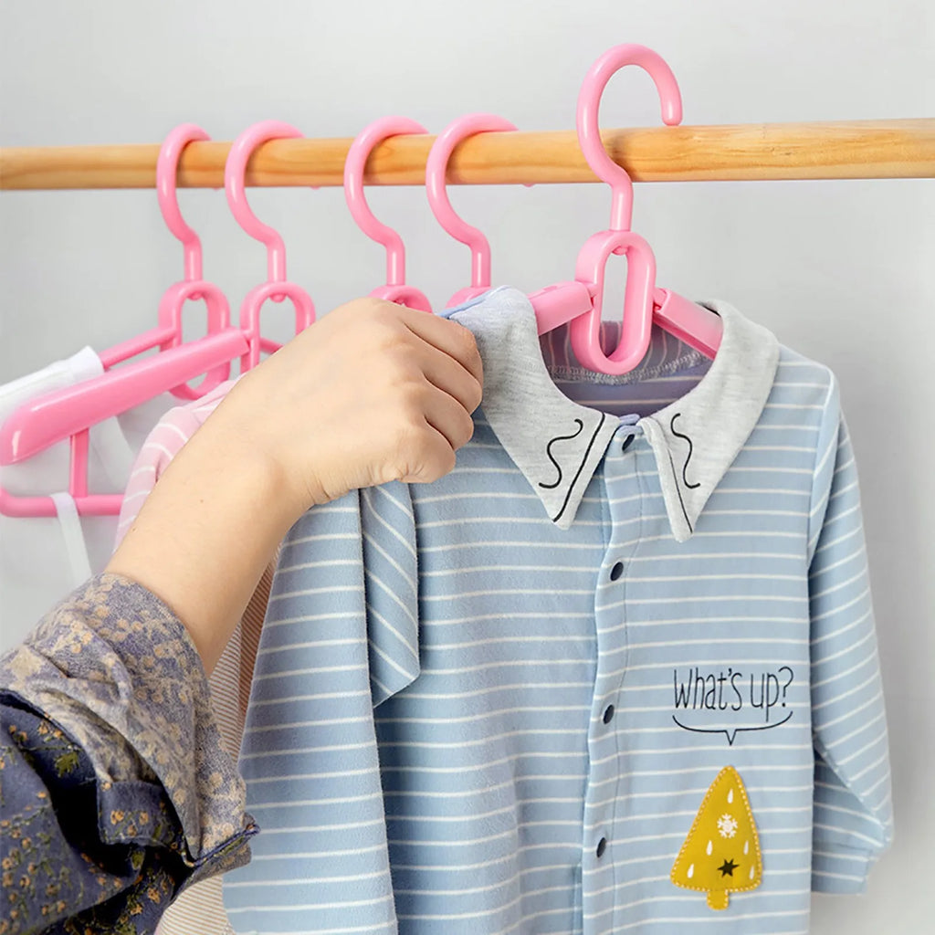 Multifunctional Plastic Clothes Rack Folding Clothes Rack for Mini Travel Portable Travel Magic Retractable Clothes Hangers Qme