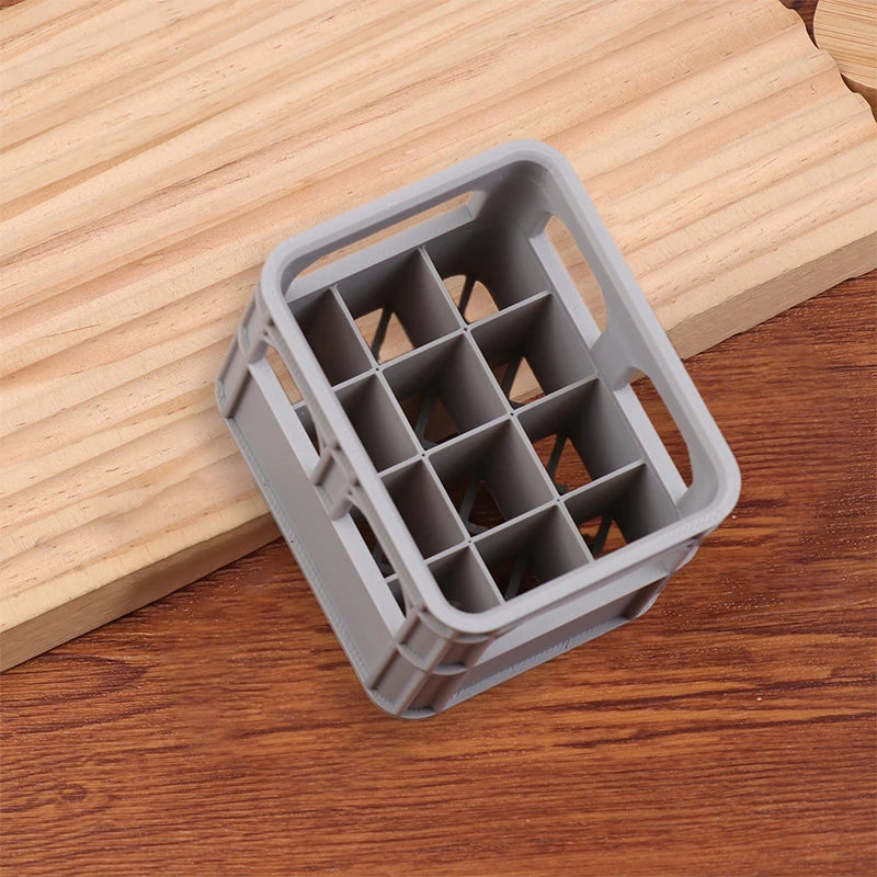 Basket DIY Beer Crate No 5 AA 3D Printed Battery Storage Box 7 AAA Qme gray 12 pcs AA