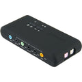 USB2.0 sound card add on cards Cmi-6206 Chipset USB 7.1 Sound Card with SPDIF & USB Extension Cable remote wake-up support Qme black