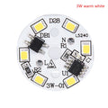 LED Bulb Patch Lamp SMD Plate Circular Module Light Source Qme 3w warm white
