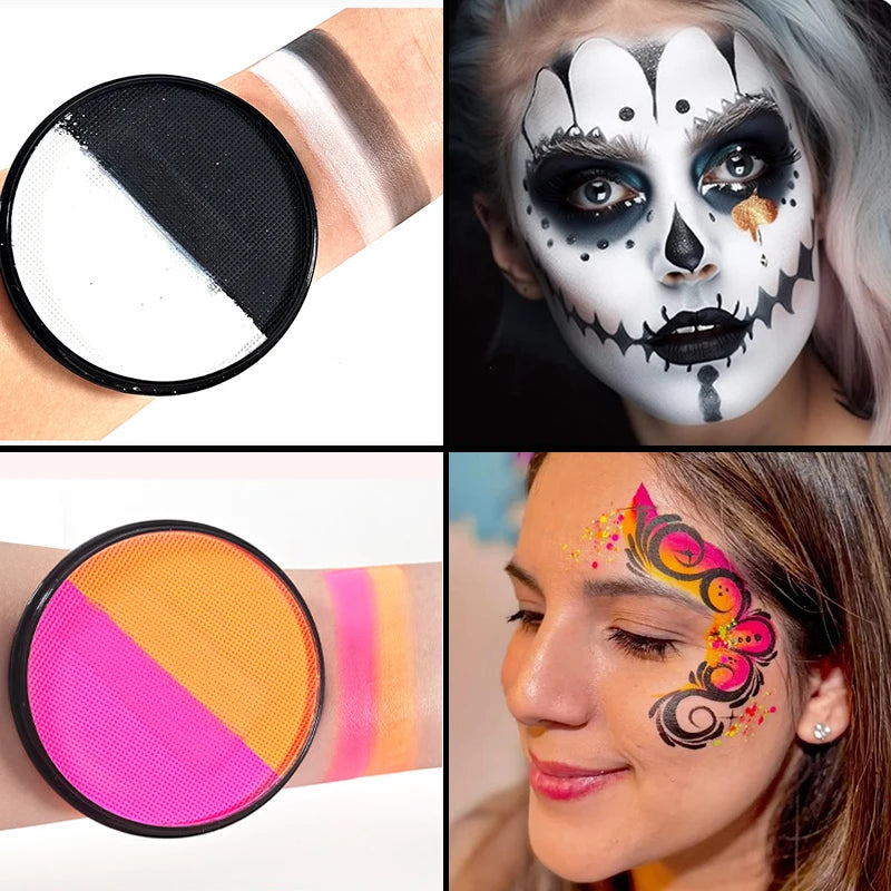 Multicolor Watercolor Face Paint Dual-tone Easy Wash Water-based Body Qme