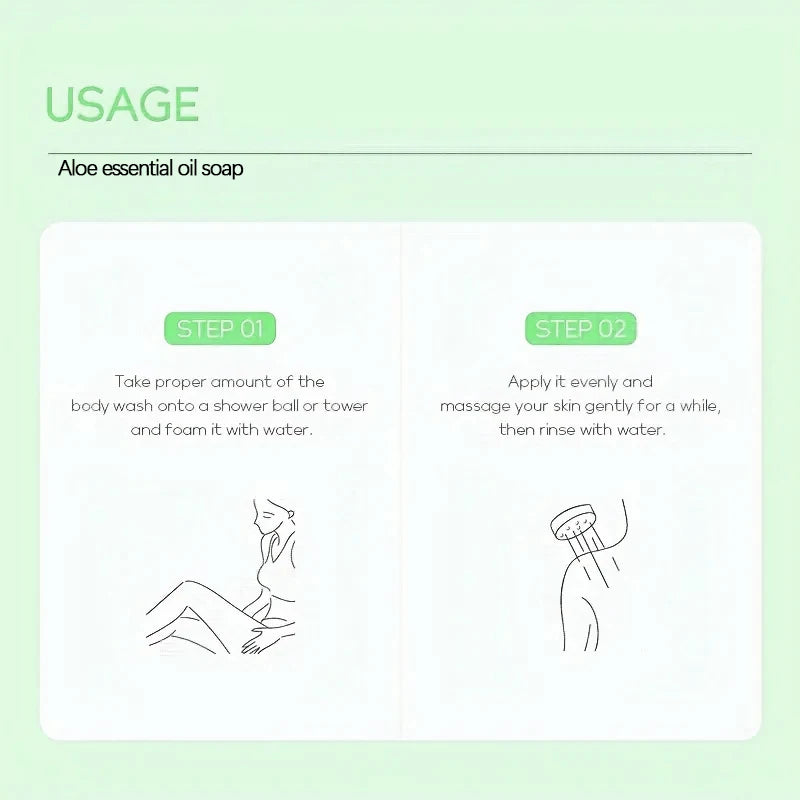 Aloe Hand Soap Deep Cleaning Rich Foam Fresh Fragrance Suitable Both Qme