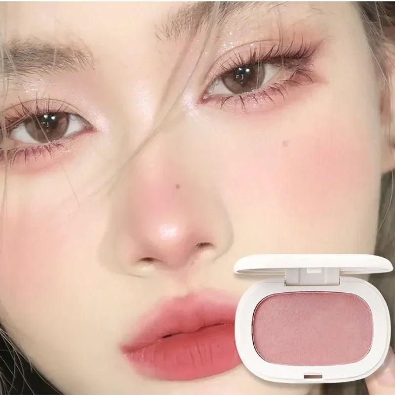 Face Blusher Matte Natural Cheek Tint Brighten Face Contouring Waterproof Cosmetics Blush Powder Soft Female Makeup 1pcs Blusher Qme 03