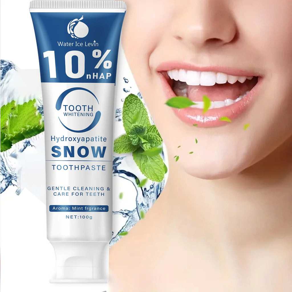 10% Nano Whitening Toothpaste, Hydroxyapatite Cleans Teeth, Deep Cleans Teeth, Freshens Breath, Toothpaste for Home Use and as a Gift for Family and Friends Qme