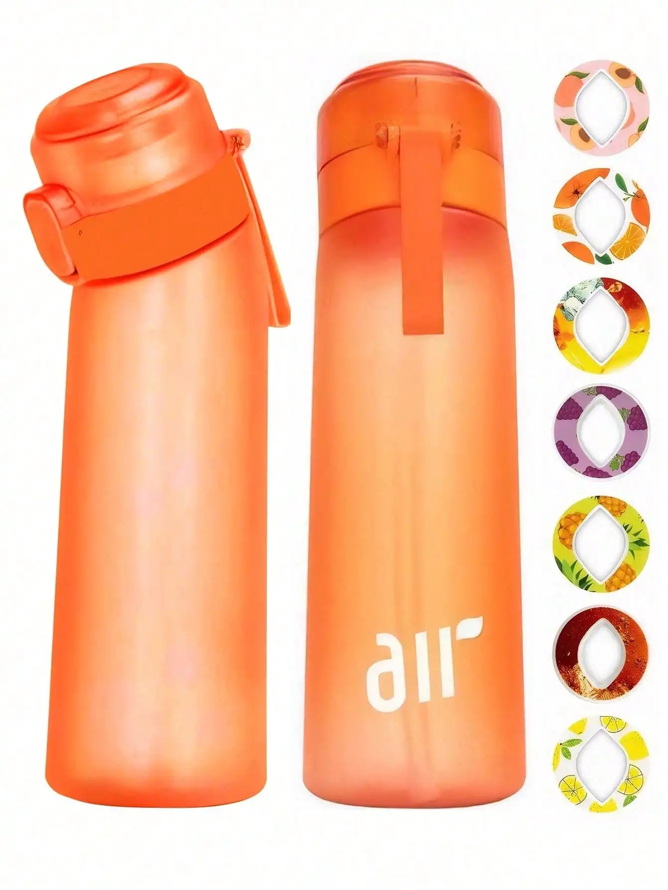 Portable Sports Traw Water Bottle Equipped 0 Sugar Calorie Random Qme Orange 0.8L