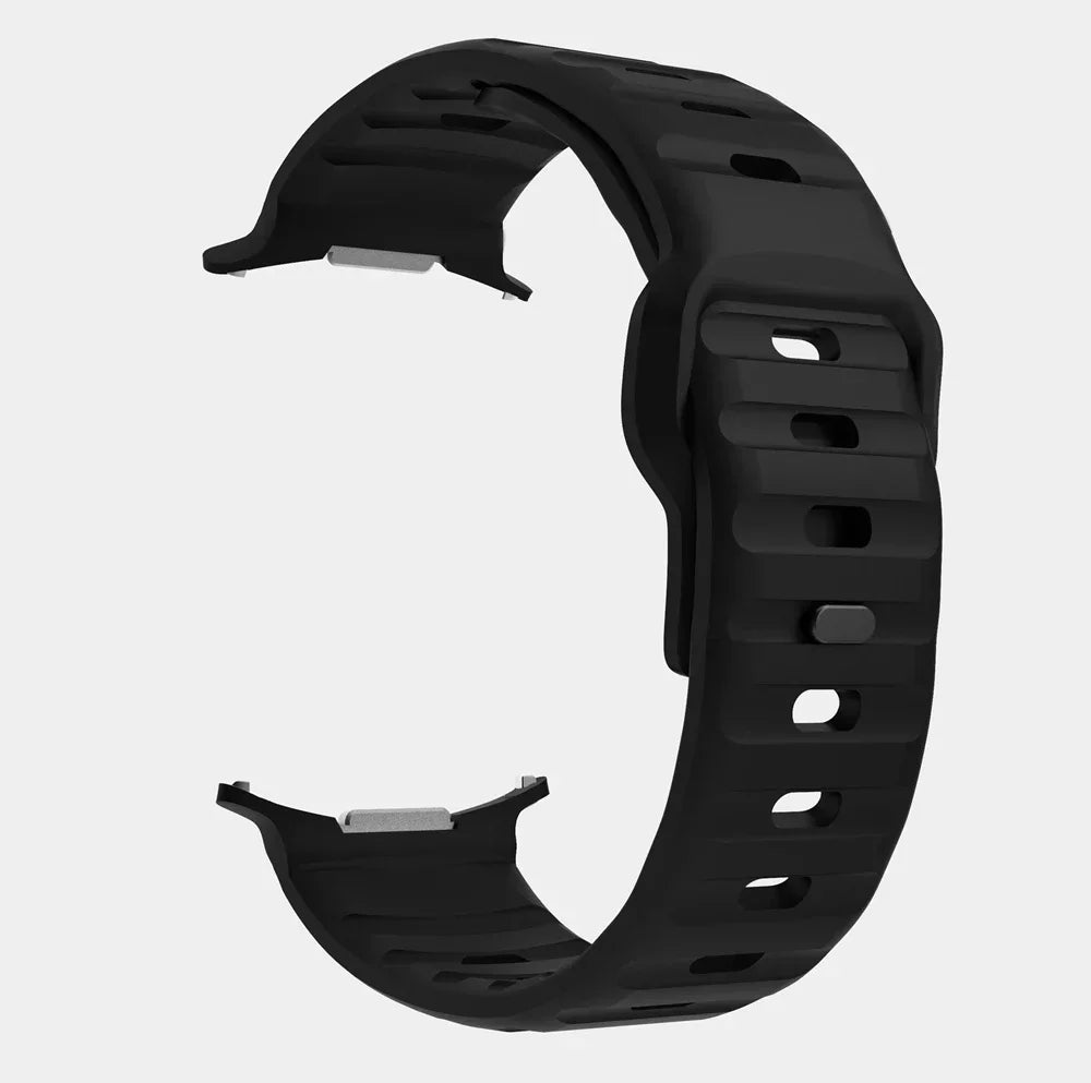 No Gaps Silicone Sport Strap For Samsung Galaxy Watch Ultra 47mm Band For Watch Ultra Replacement Bracelet Watchband Qme black watch 7 ultra 47mm
