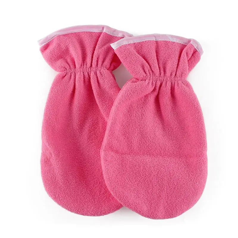 1 Pair Women's Insulation Care Gloves Flannel Elastic Opening Nail Qme PKH
