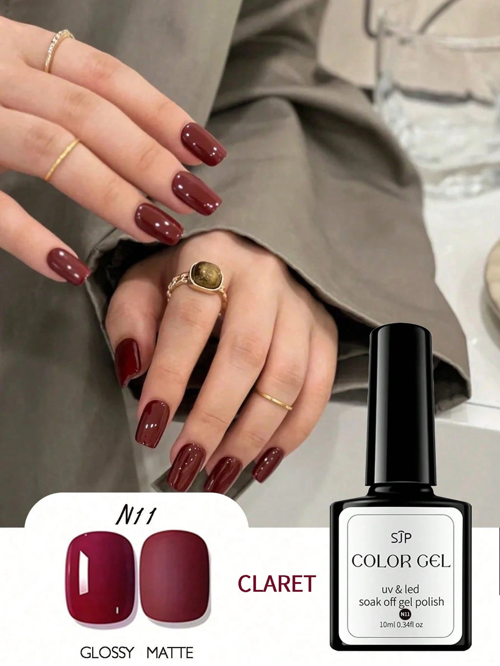 5-piece Colored Gel Nail Polish Showcasing Charm DIY Artistic Art Qme