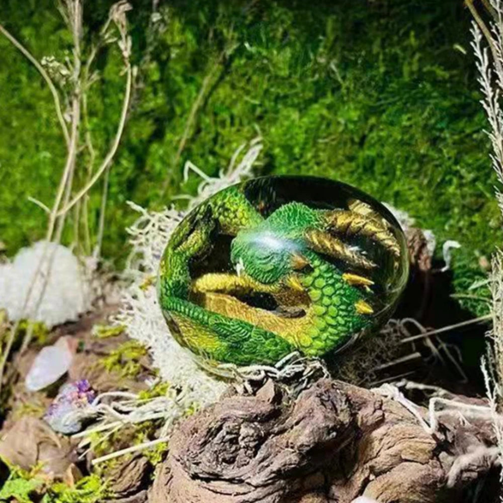 Lava Dragon Egg Statue Ornament Cosplay Dinosaur Resin Art Craft Sculpture Crystal Gemstone Halloween Decoration Toy Prop Qme C China Mainland