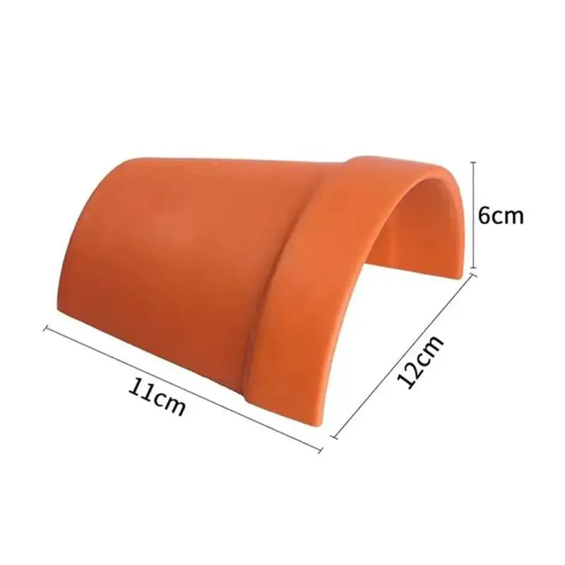 Practical Decorative Fish Shrimp House Breathable Red Fish Spawning Cave Ceramics Crab Safe House Fish Tank Qme 12CM