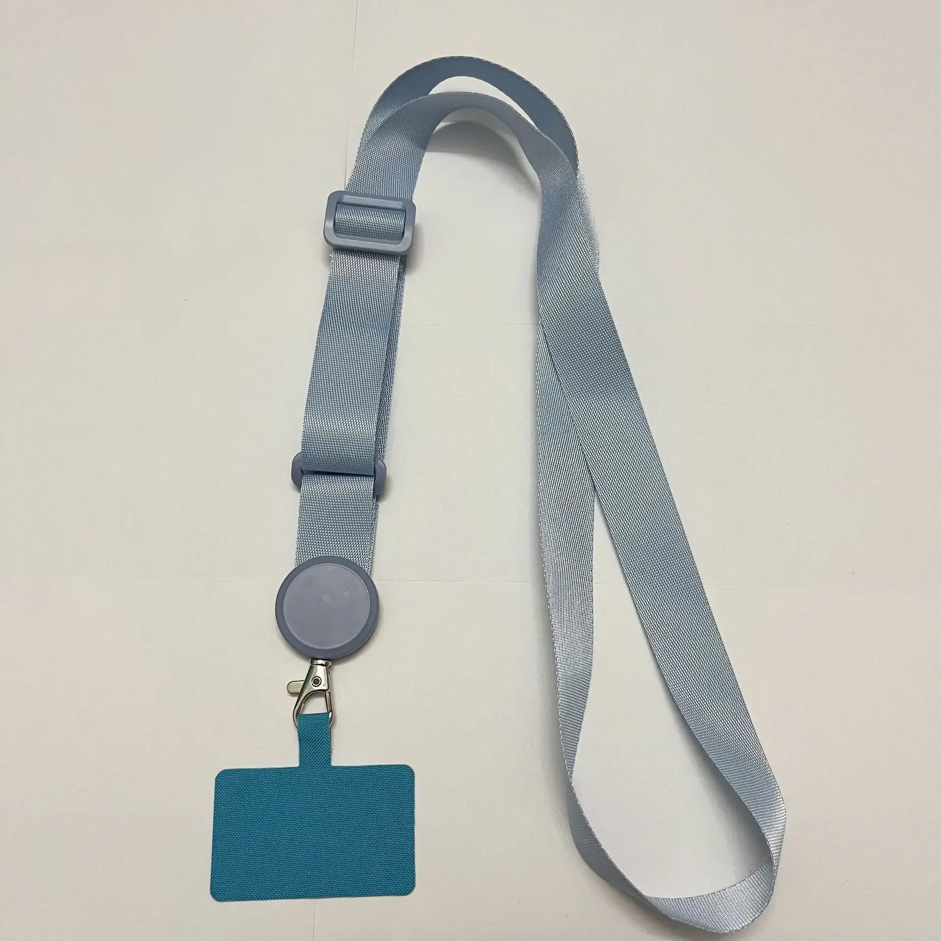 5pcs Anti-Loss Rope - Detachable Work ID Badge Holder Strap for Students & Office, Adjustable Phone Lanyard DIY Qme light gray China Mainland
