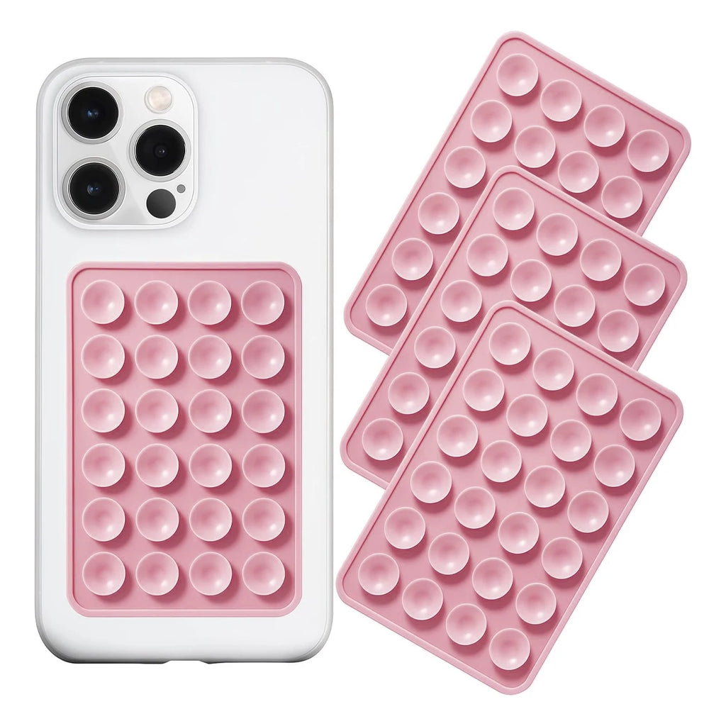 Double-Sided Suction Cup Phone Mount, Silicone Suction Phone Case Adhesive Sticky Phone Grip Hands-Free Phone Grip Phone Stand Qme