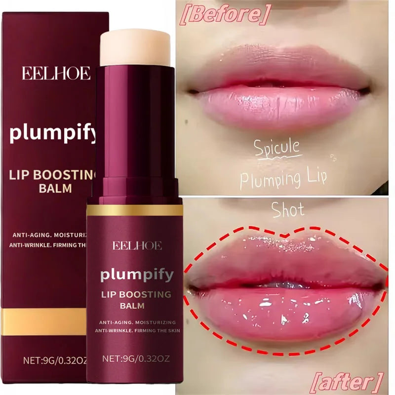 Fast Plumping Lip Balm Moisturizing Soft Lips Skin Plumper Gloss Oil Non-Sticky Daily Care Mask Beauty Makeup Cosmetics Products Qme