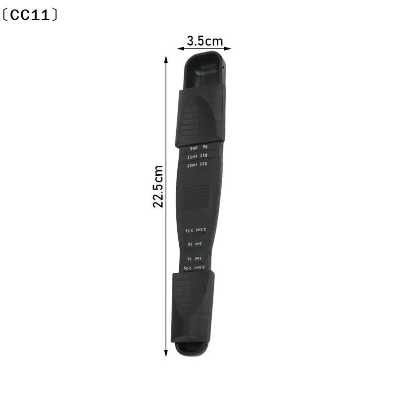 Double Ends Adjustable Measuring Spoon Gram Milliliter Teaspoon Qme